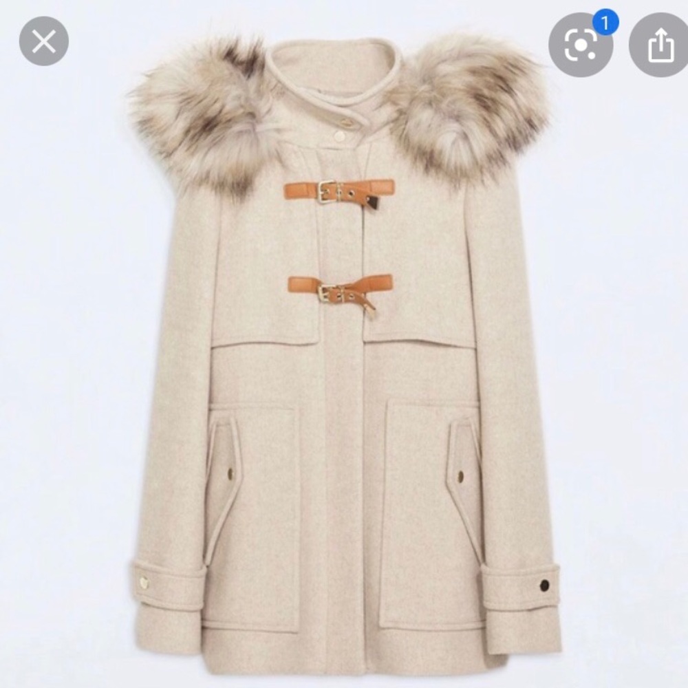 ZARA WOOL DUFFLE COAT!